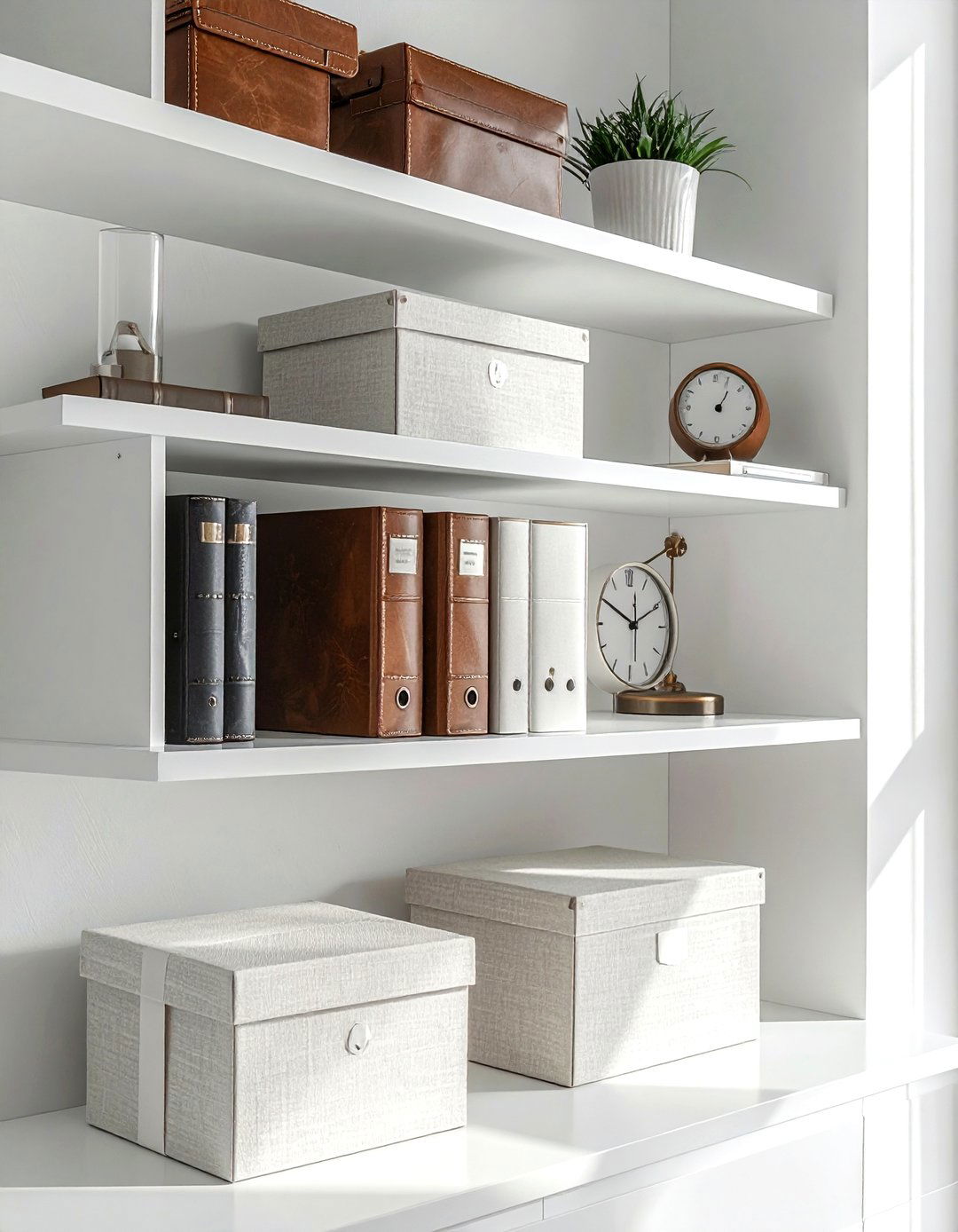 Office shelf organization - 30 shelf vignette ideas