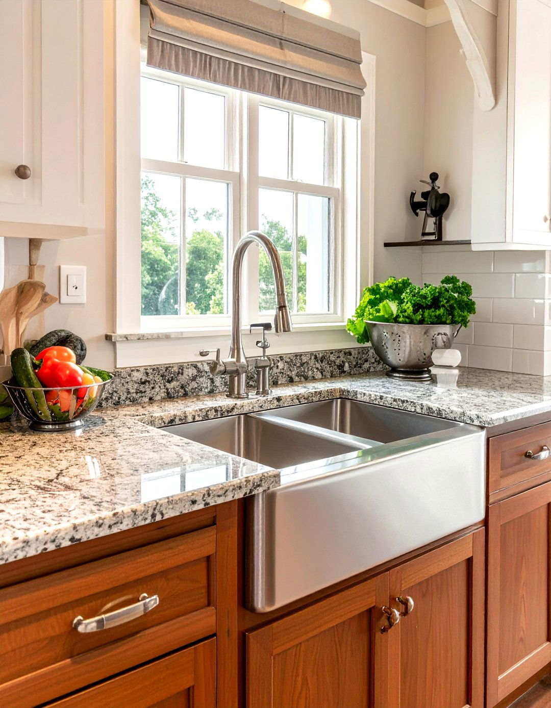 Offset Double Bowl Undermount Sink - 30 undermount sink kitchen ideas