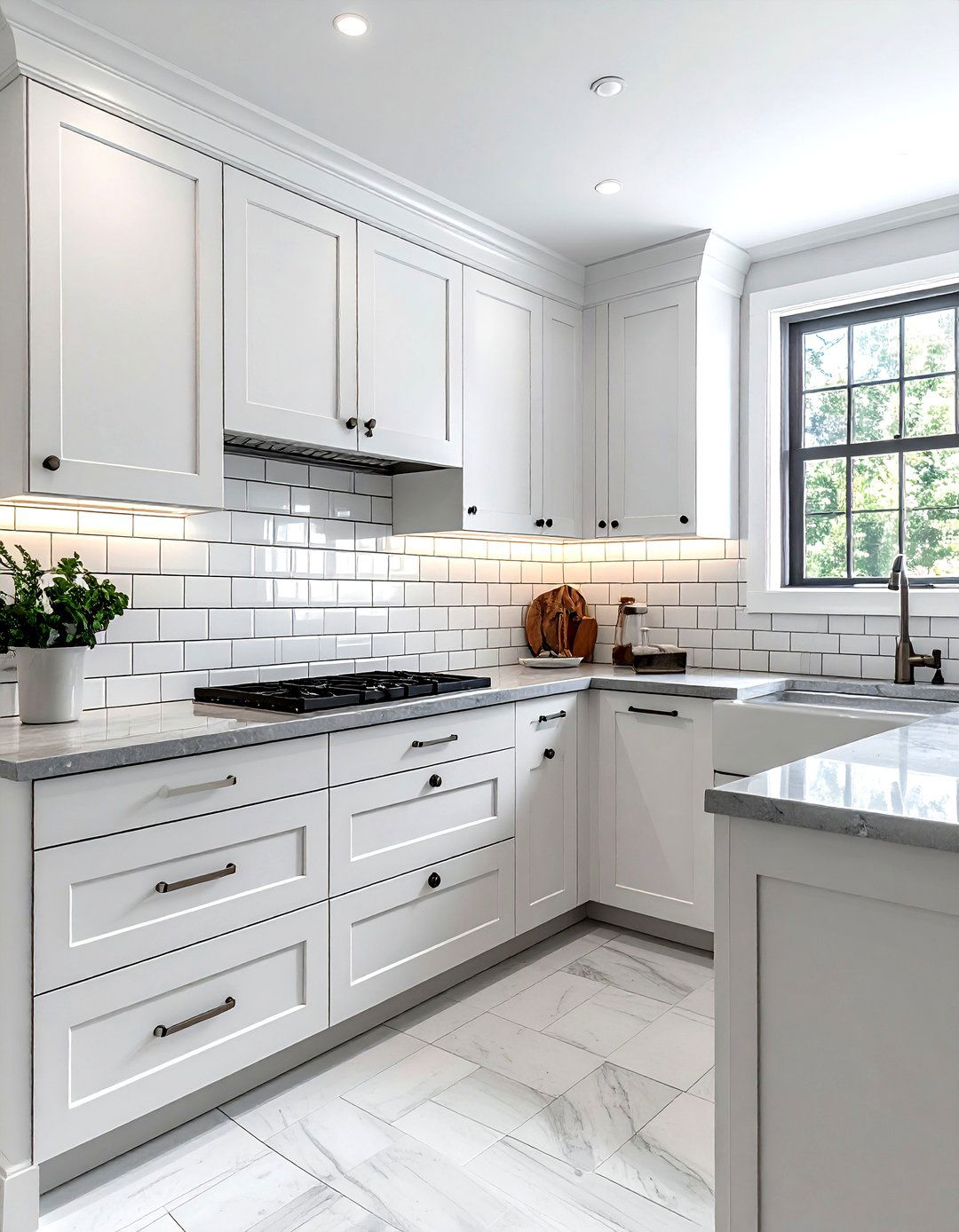 Offset Subway Tile Layout - 30 subway tile kitchen backsplash ideas