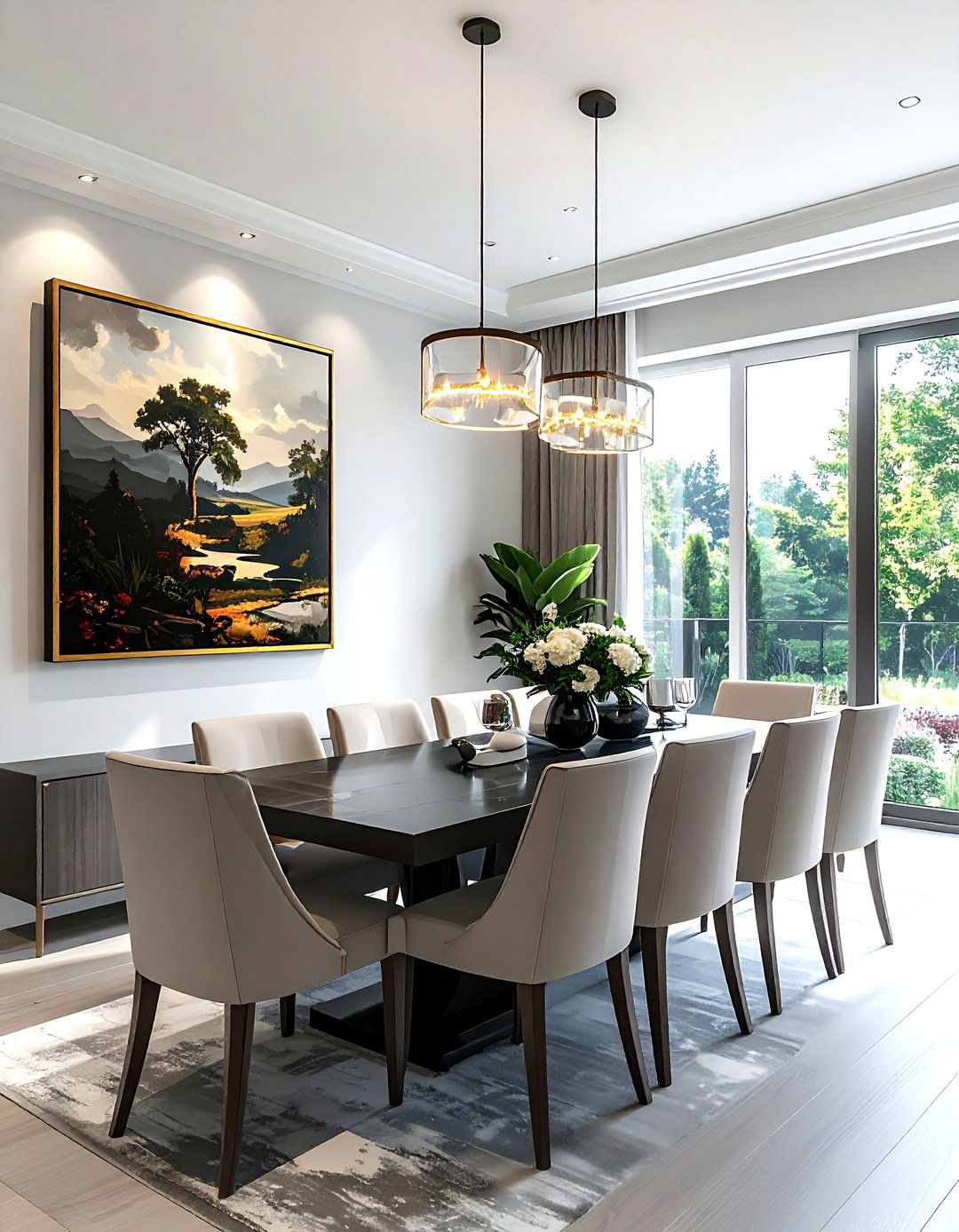 Oil Painting Dining Room - 30 manor dining room ideas