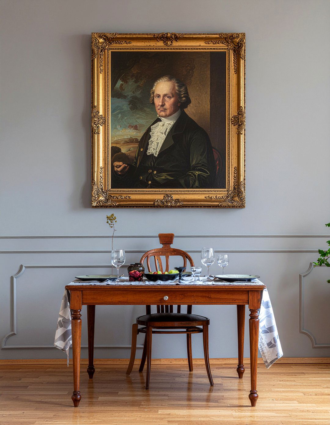 Oil Portrait Painting - 30 dining room classic element ideas