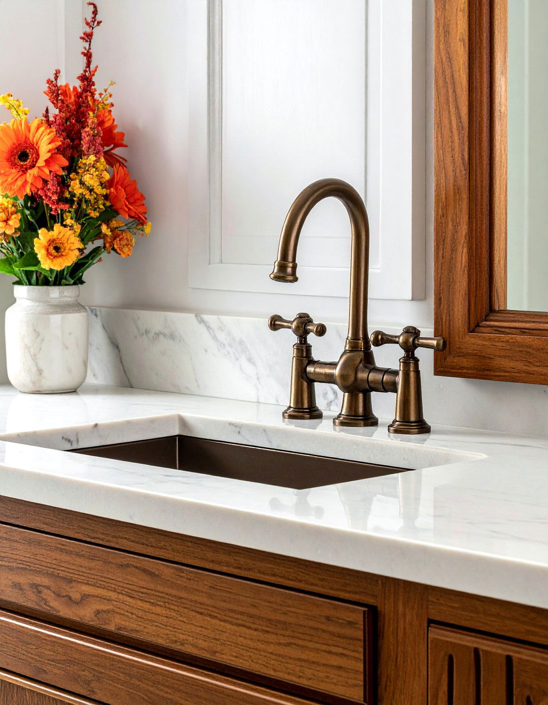 Oil Rubbed Bronze Faucet - 30 Tuscan bathroom ideas