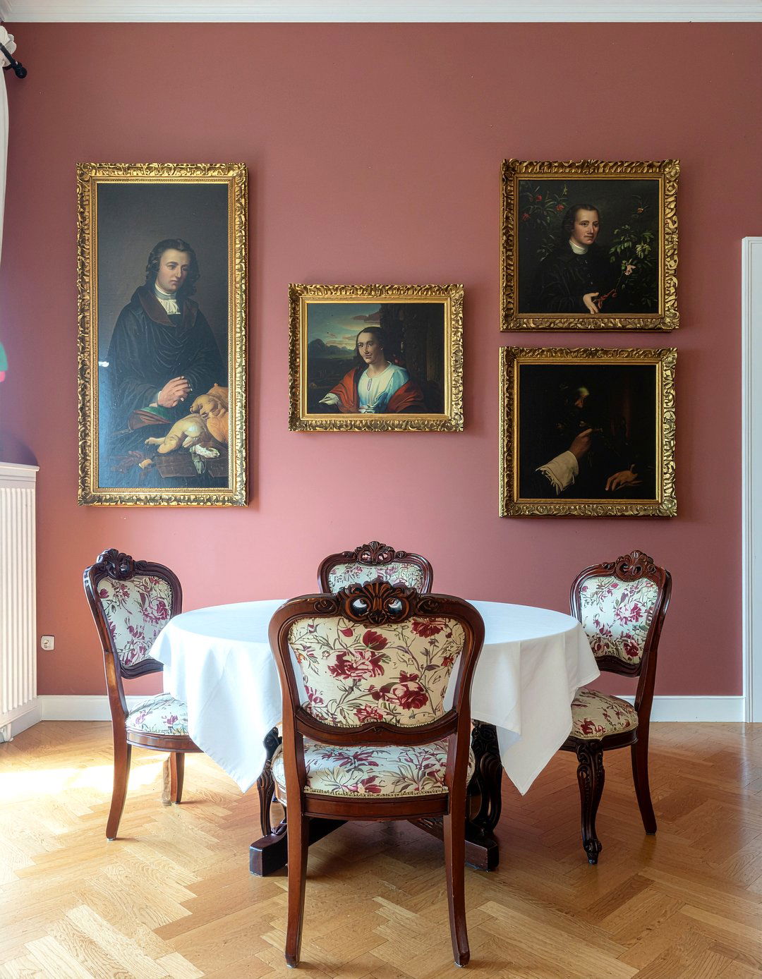 Oil painting portraits - 30 Georgian dining room ideas