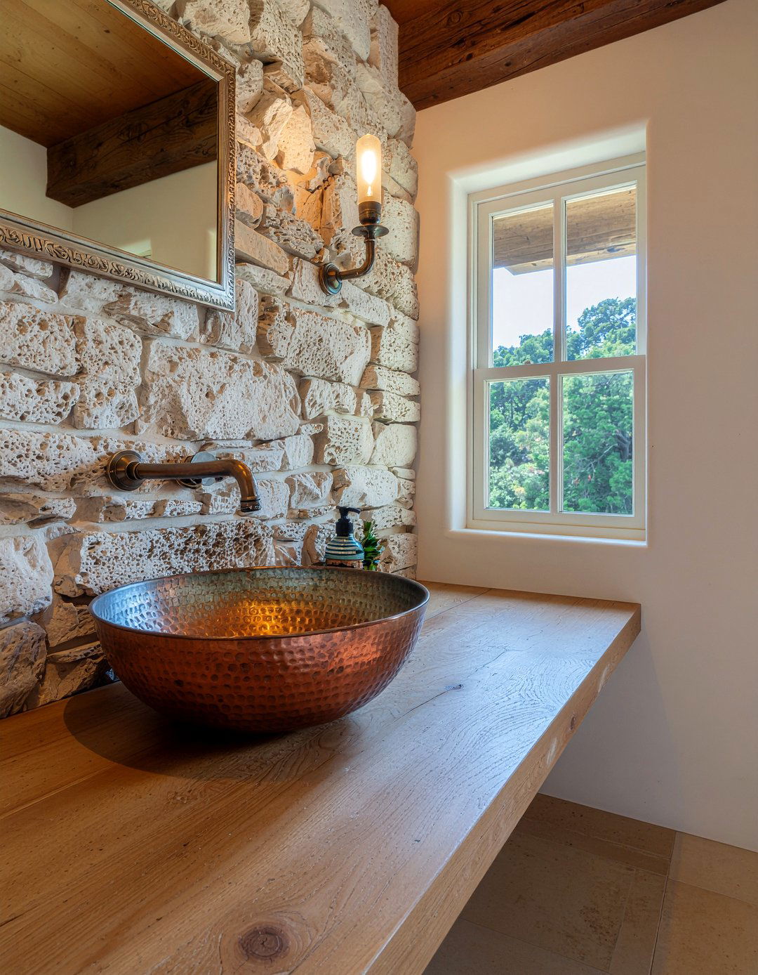 Oil rubbed bronze and copper - 30 mixed metal bathroom ideas