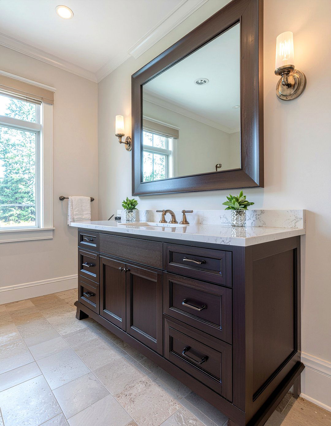 Oil rubbed bronze handrail - 30 bathroom handrail ideas