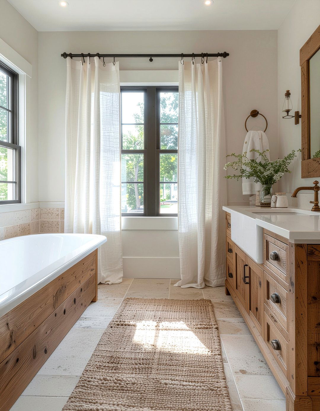 Oil rubbed bronze hardware - 30 bathroom fixture accent ideas