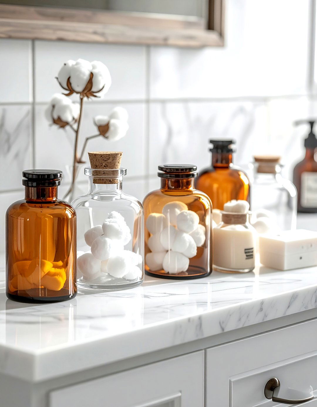 Old Glass Apothecary Jars - 30 vintage finds decor ideas