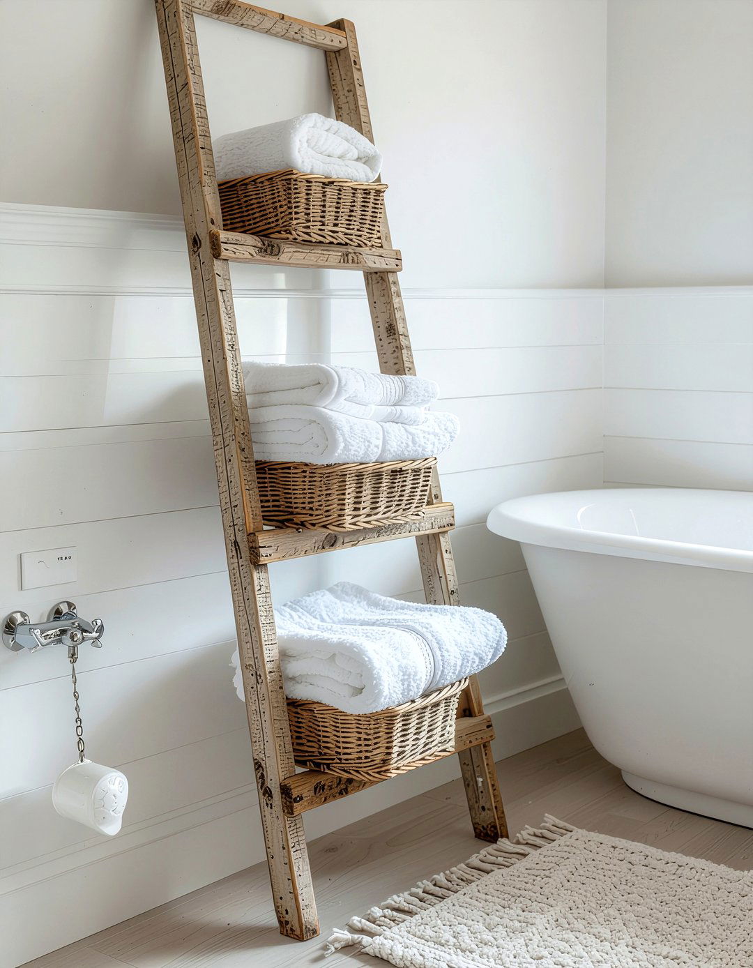 Old Ladder Shelf - 30 flea market decor ideas