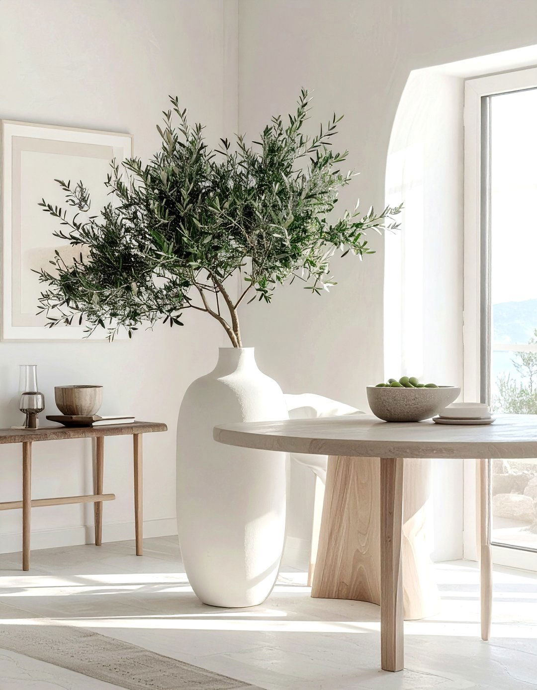 Olive Branch Arrangement - 30 dining room flower ideas