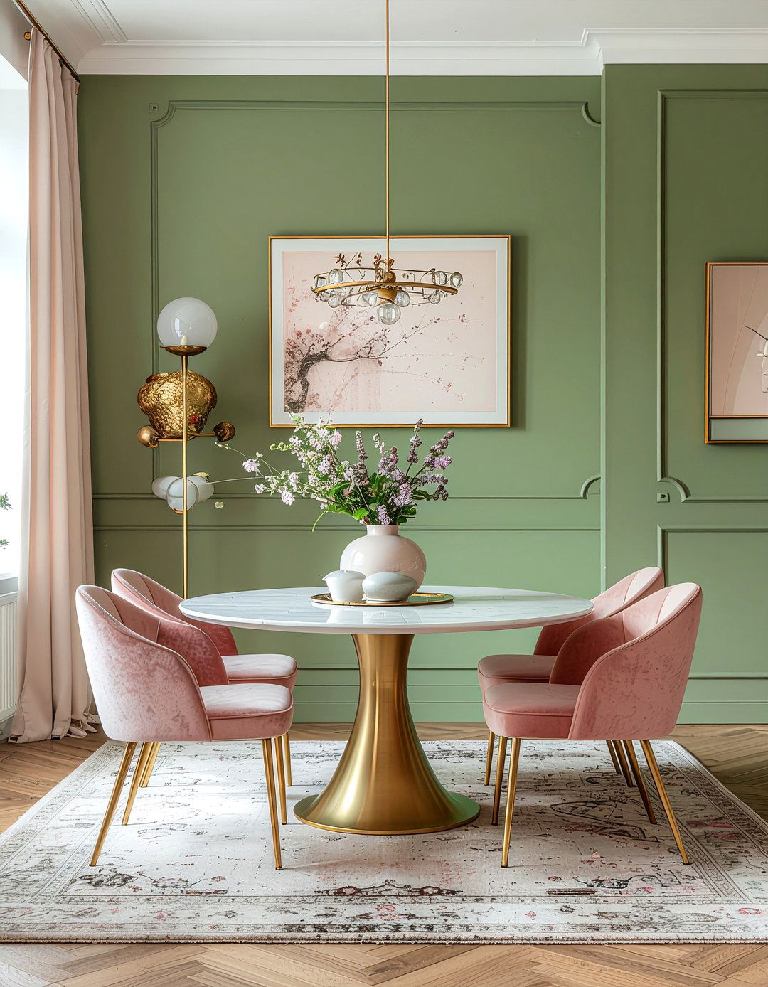 Olive Green And Pink Dining Room - 30 olive green dining room ideas
