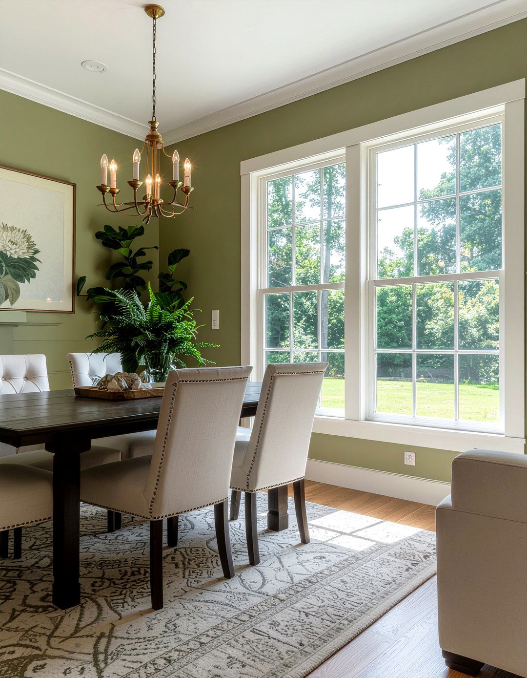 Olive Green And White Dining Room - 30 olive green dining room ideas