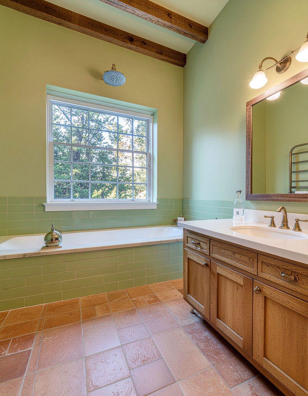 Olive Green Bathroom - 30 bathroom color ideas