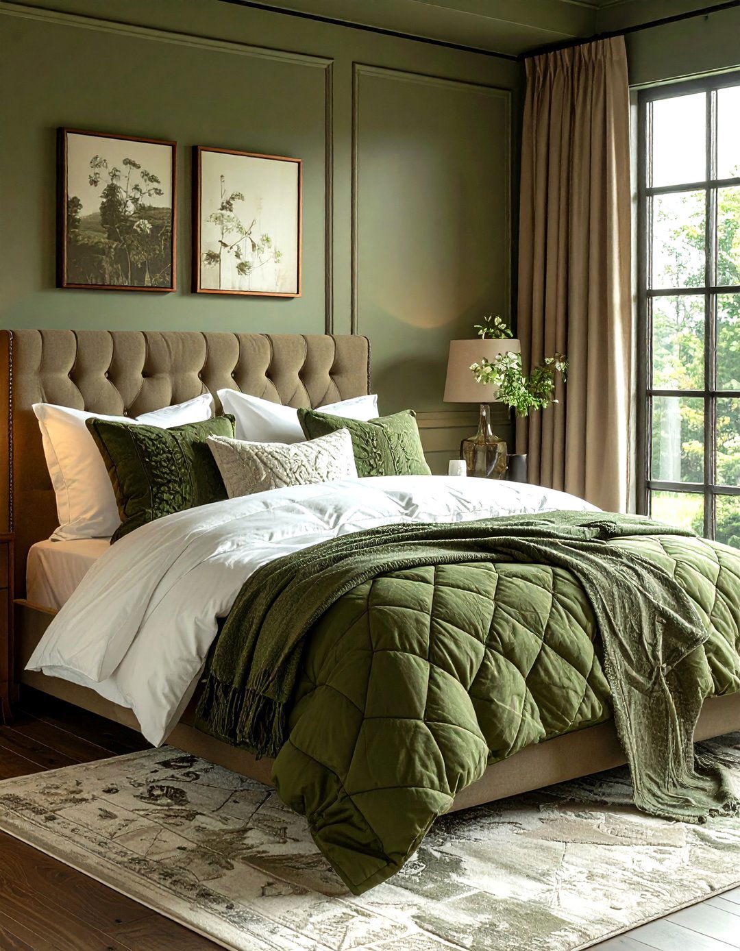 Olive Green Bedding - 30 olive green decor ideas