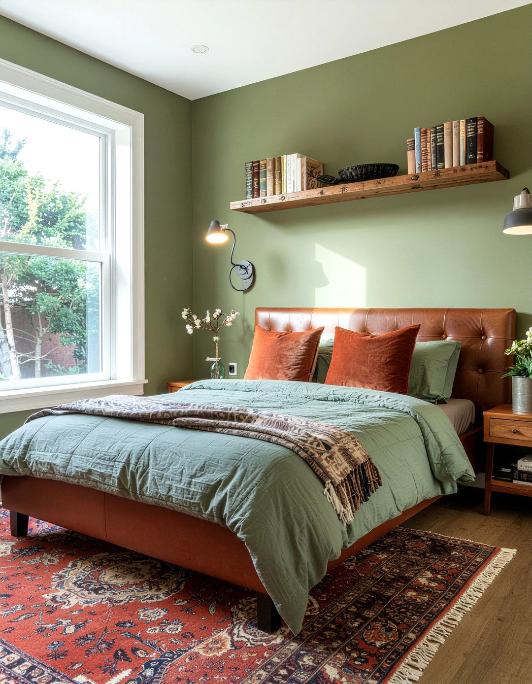 Olive Green Bedroom - 30 green bedroom ideas