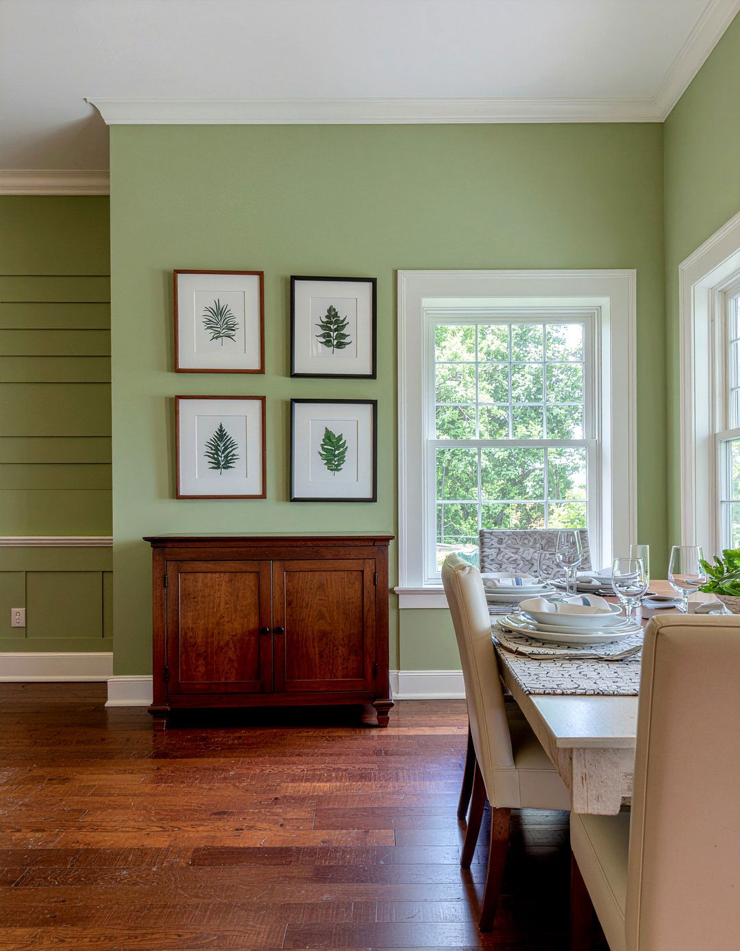 Olive Green Board And Batten Dining Room - 30 olive green dining room ideas