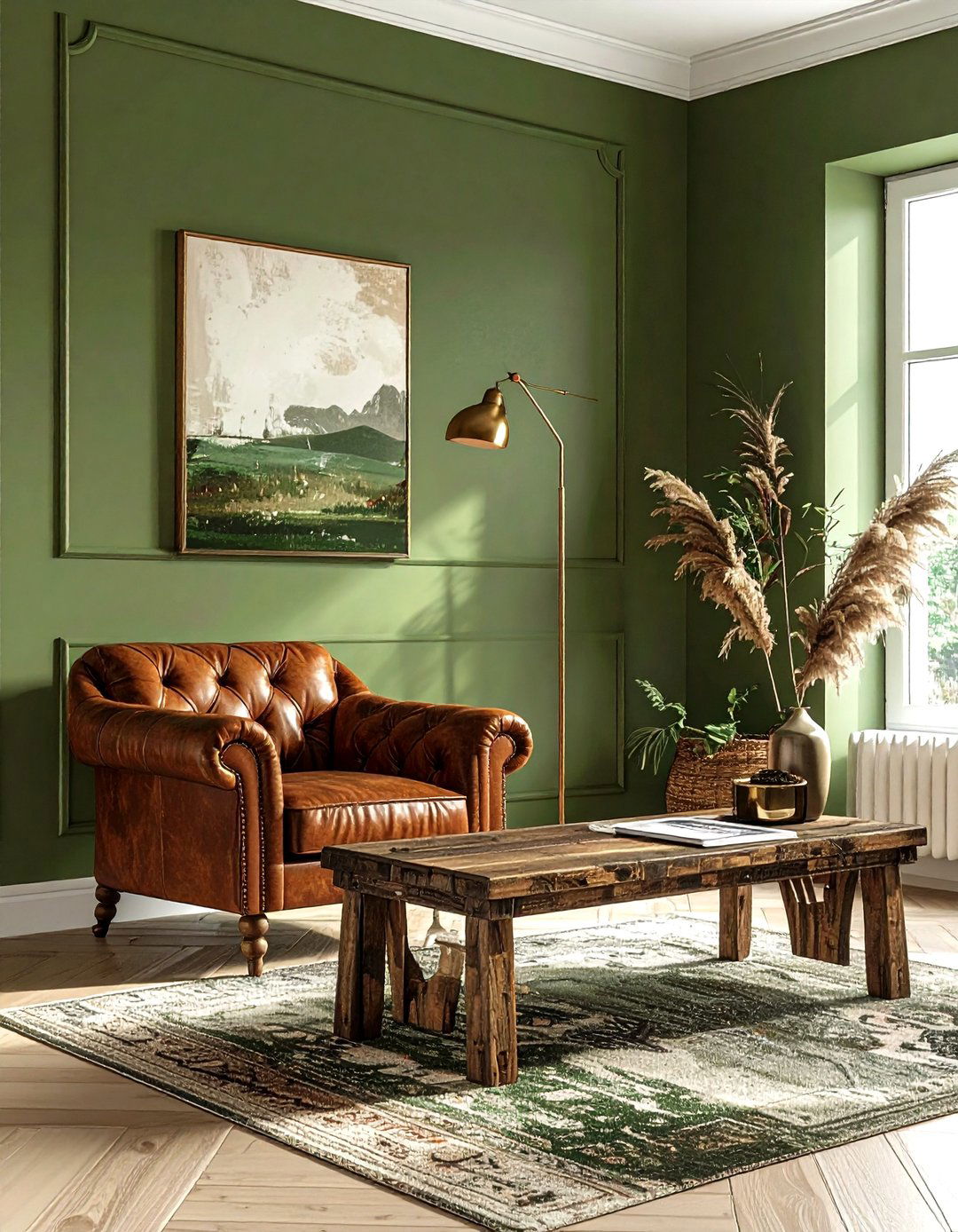 30 Vibrant Bohemian Green Living Room Ideas to Inspire