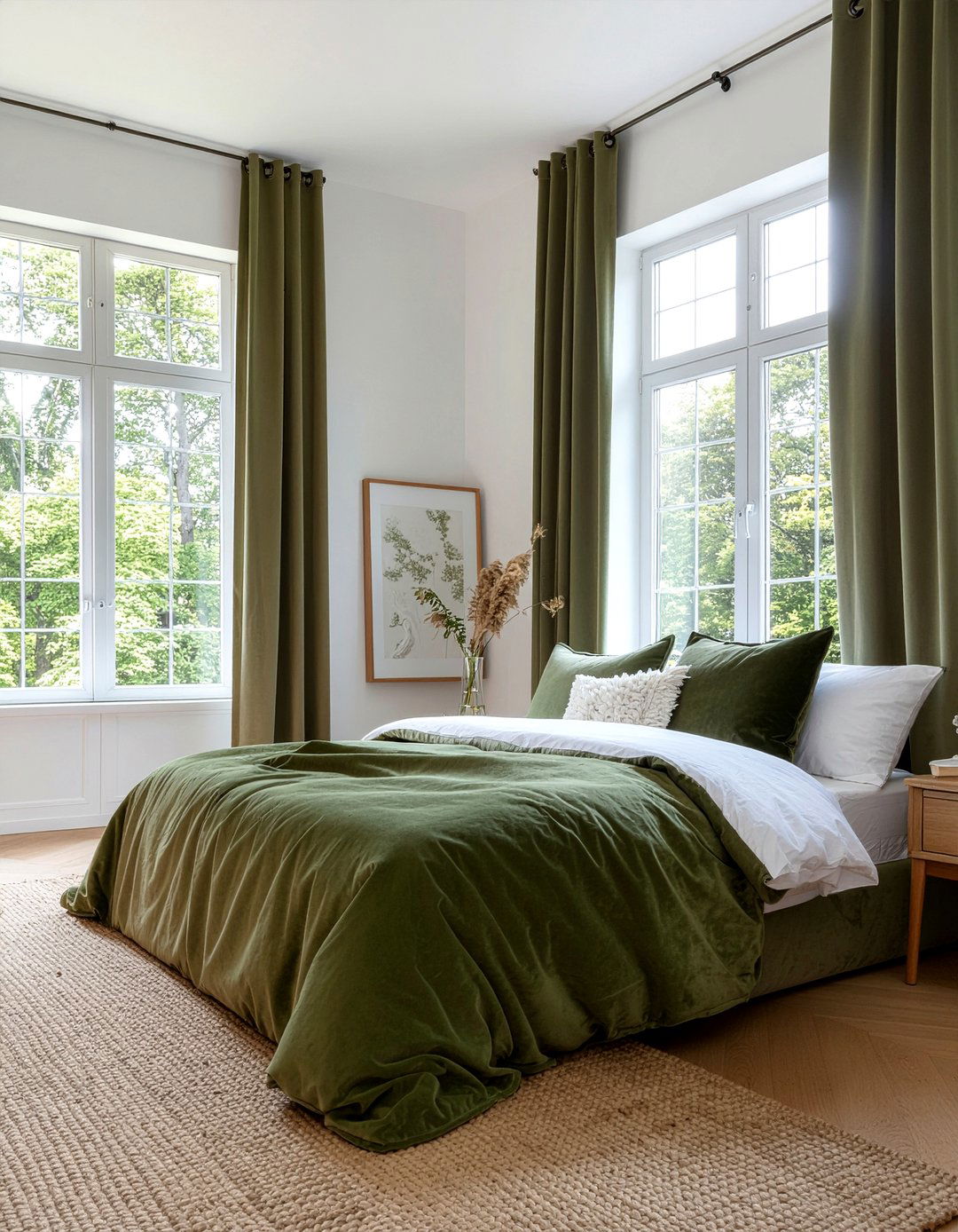 Olive Green Curtains Bedroom - 30 olive green bedroom ideas