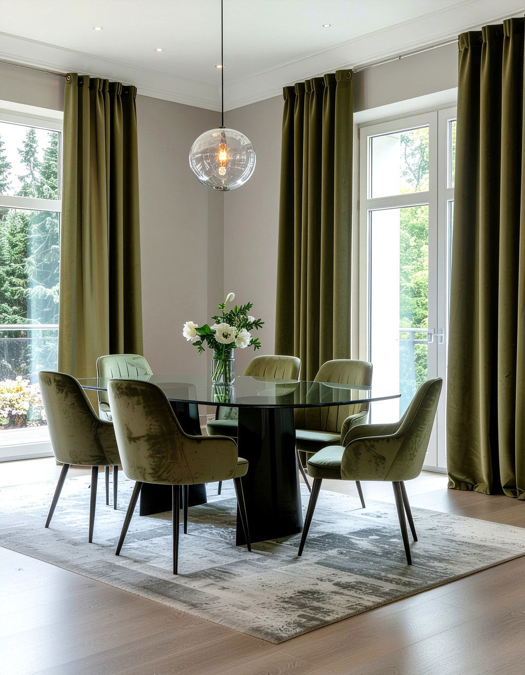 Olive Green Curtains Dining Room - 30 olive green dining room ideas