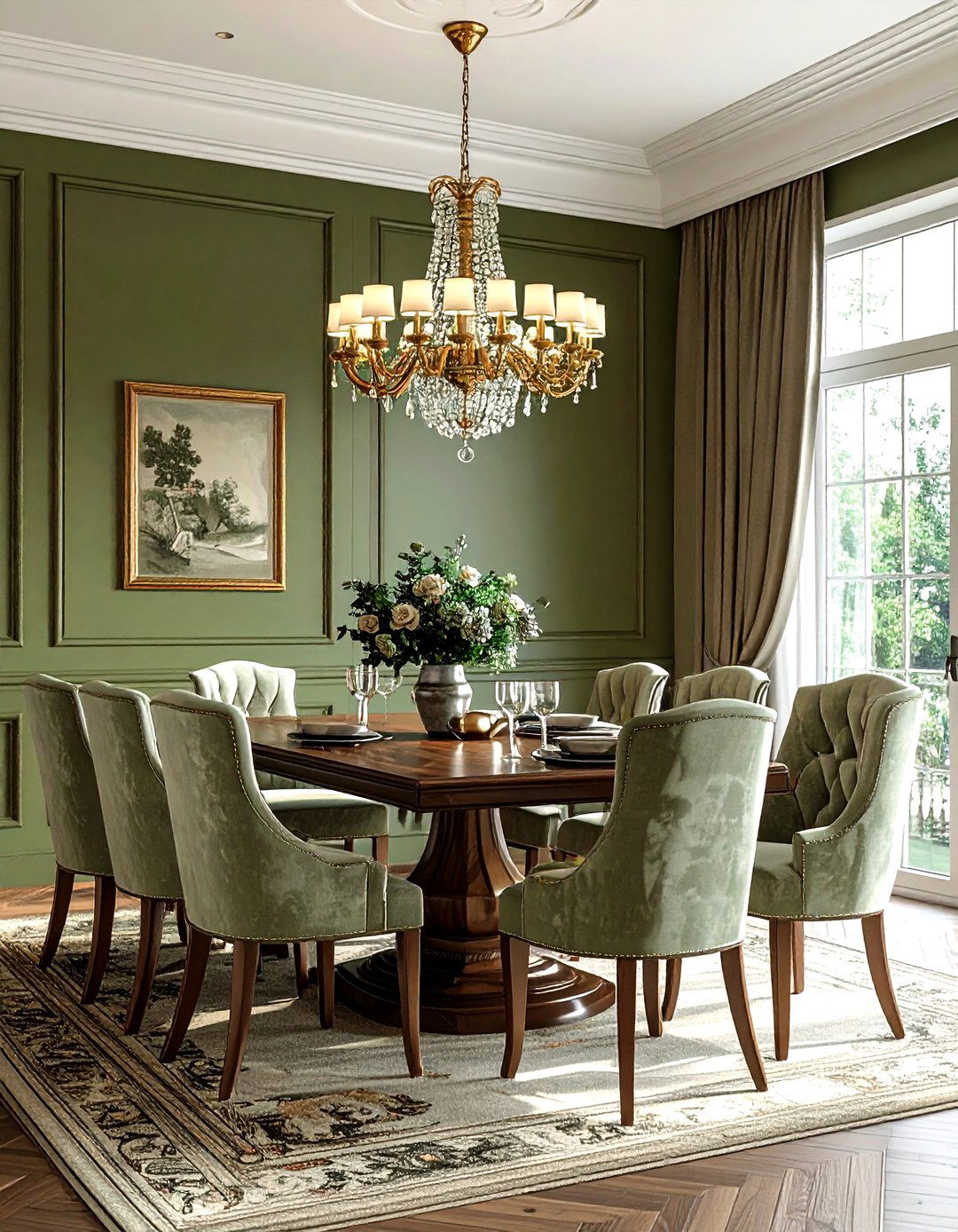 Olive Green Dining Room - 30 olive green decor ideas