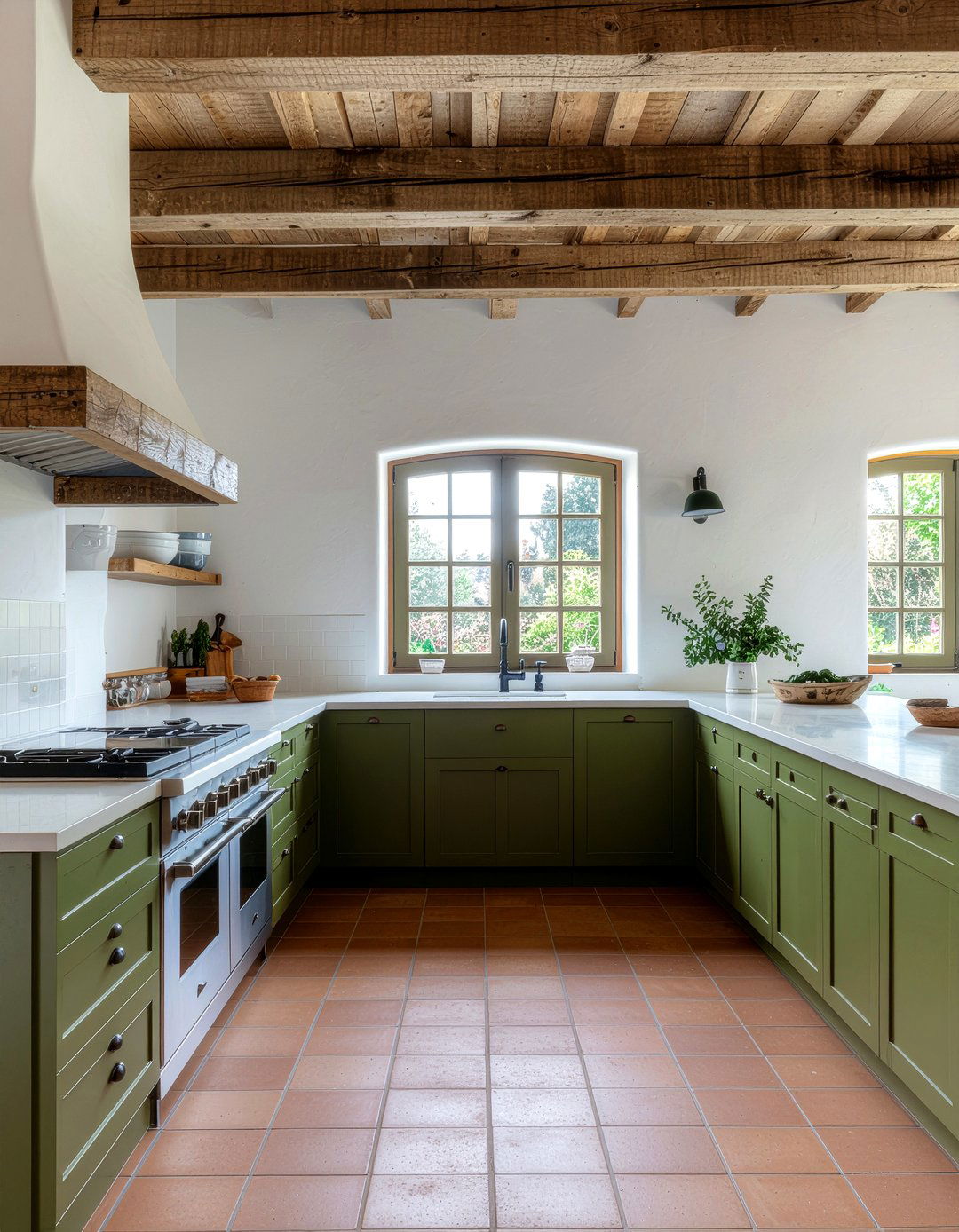 Olive Green Kitchen - 30 green kitchen ideas