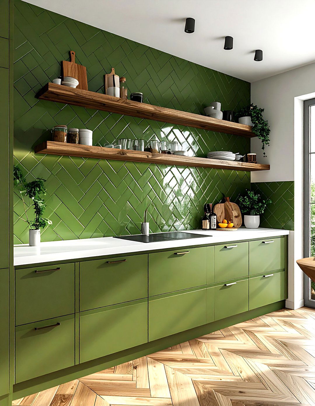 Olive Green Kitchen Backsplash - 30 olive green decor ideas