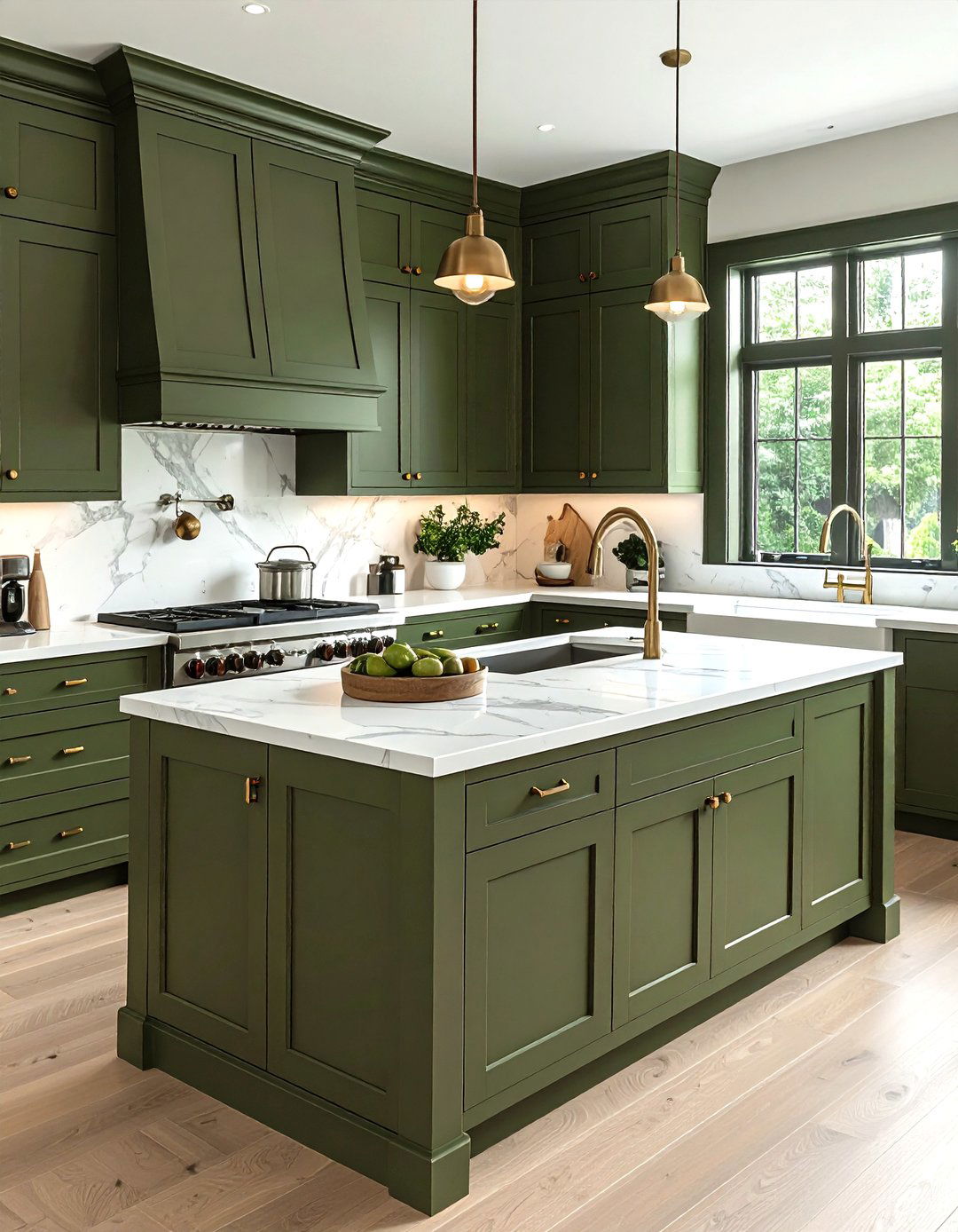 Olive Green Kitchen Cabinets - 30 olive green decor ideas