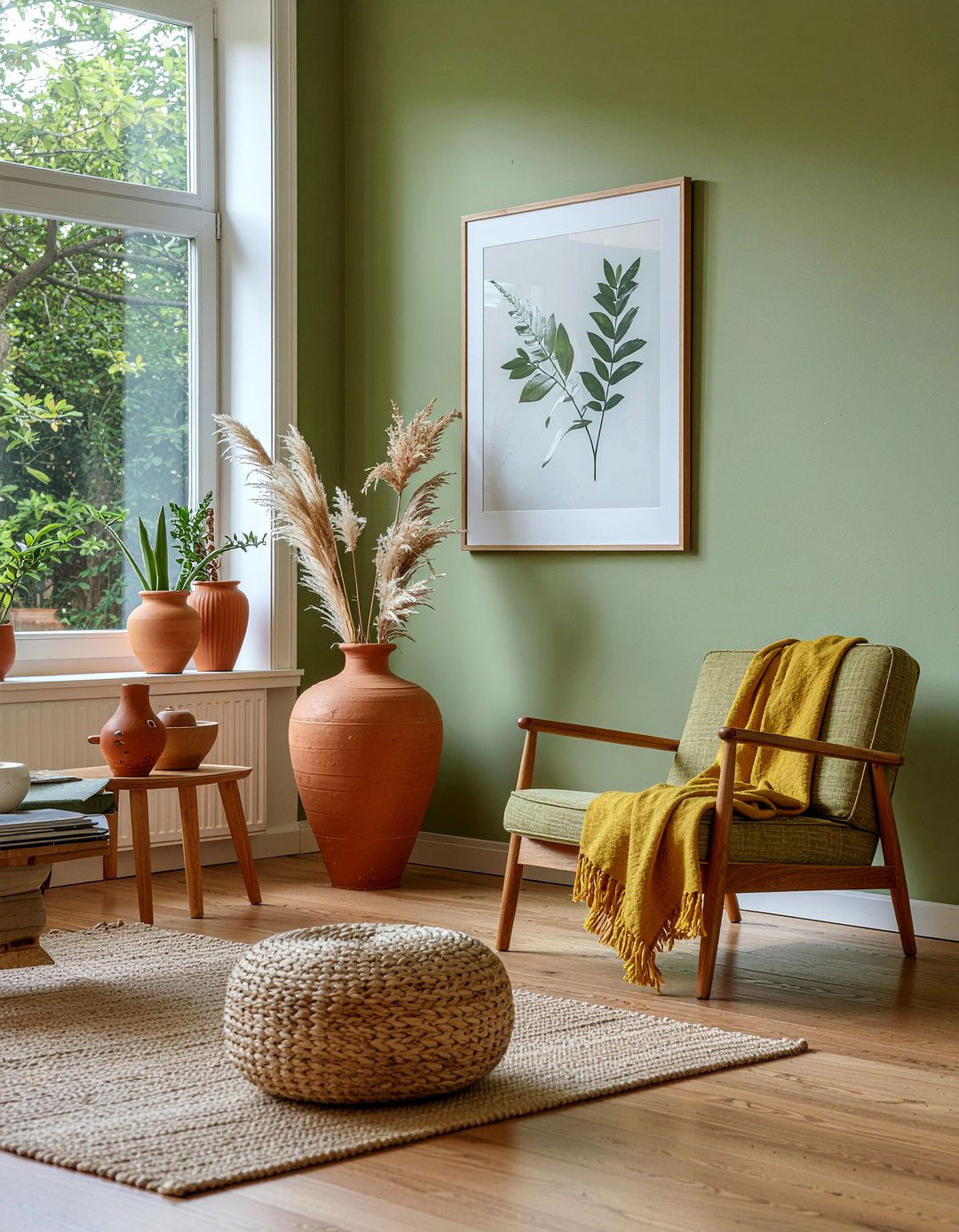 Olive Green Living Room - 30 green living room ideas