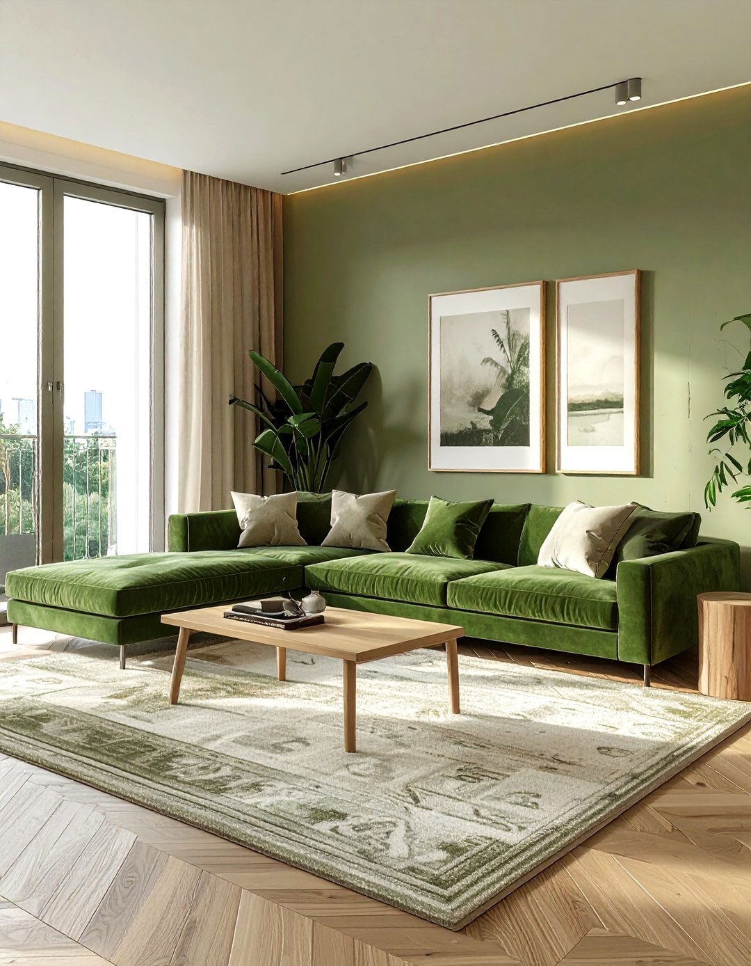 Olive Green Living Room - 30 olive green decor ideas