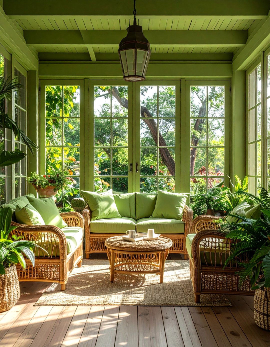 Olive Green Sunroom - 30 olive green decor ideas