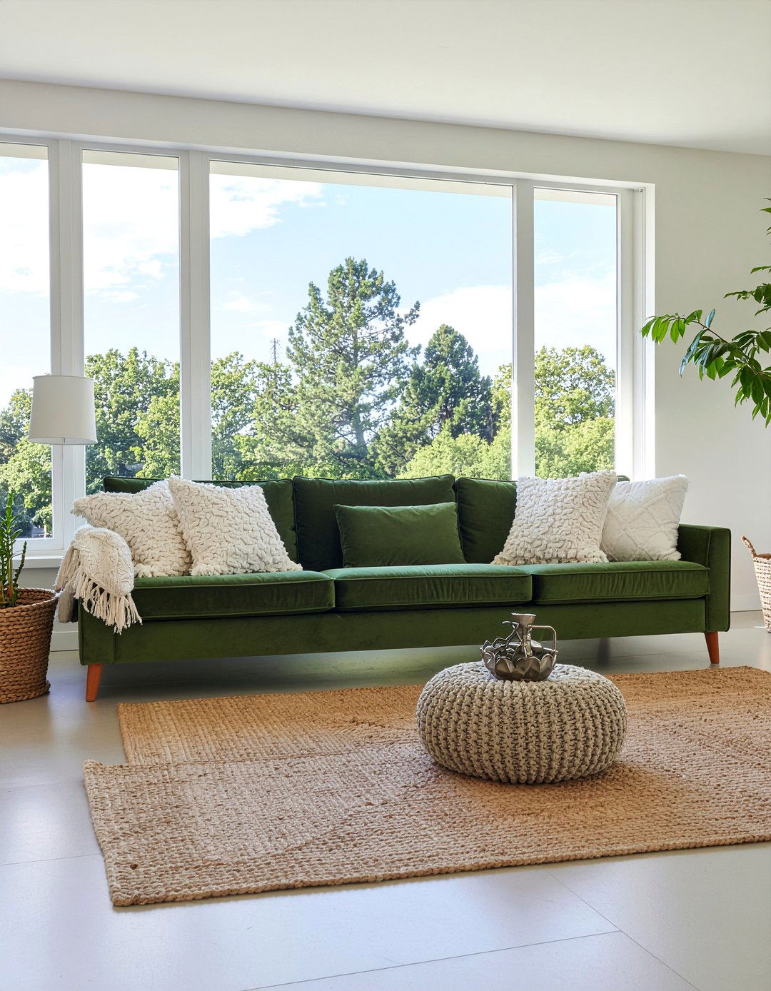 Olive Green Velvet Sofa - 30 olive green living room ideas