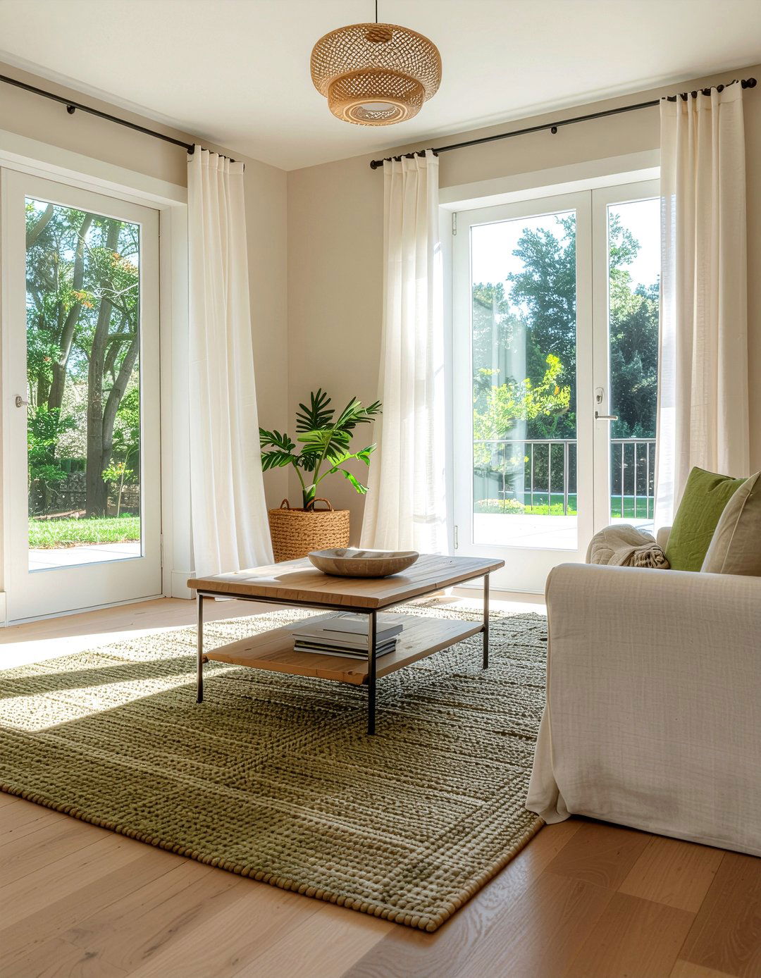 Olive Green and Cream Color Palette - 30 olive green living room ideas