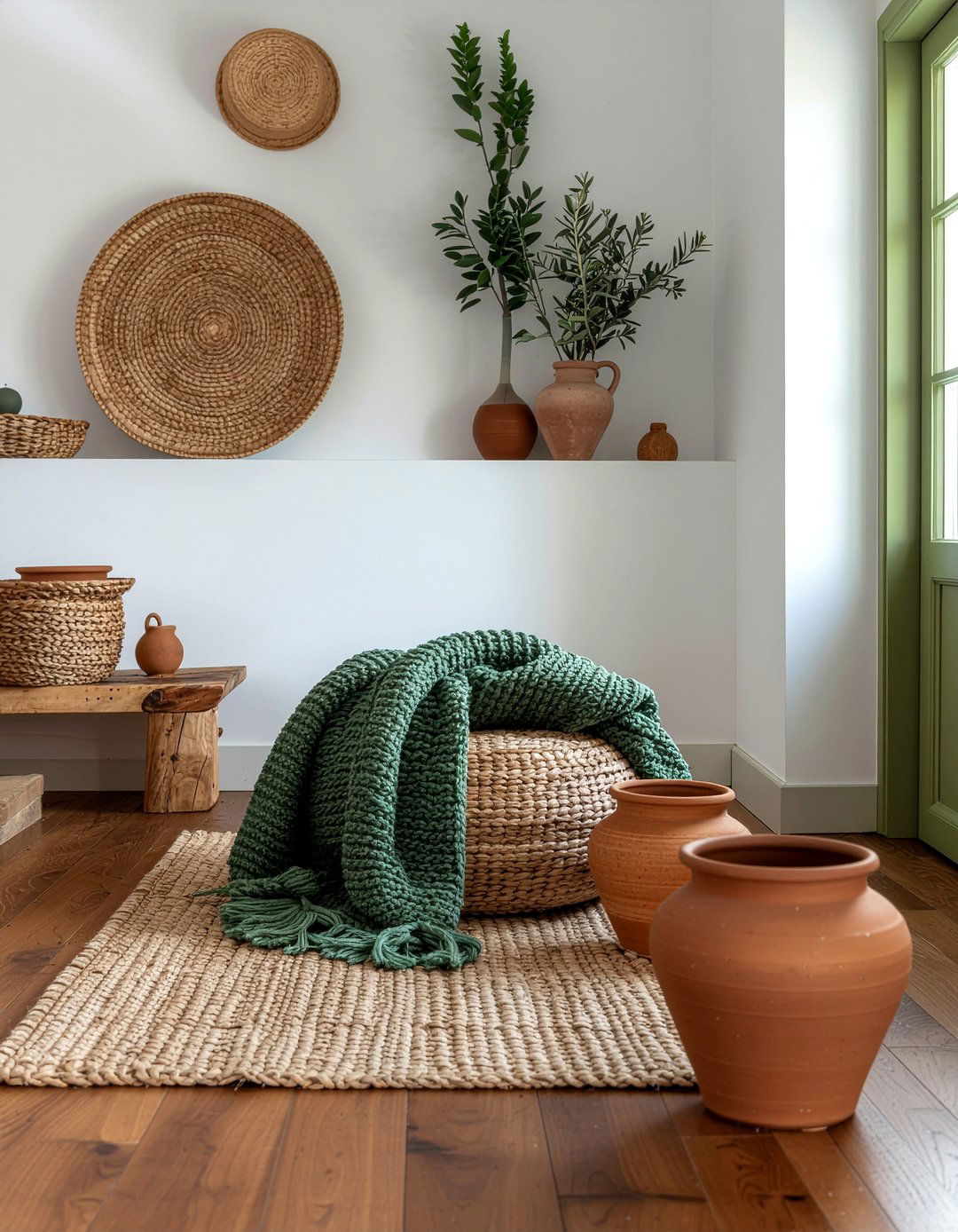 Olive Green and Terracotta Decor - 30 olive green living room ideas