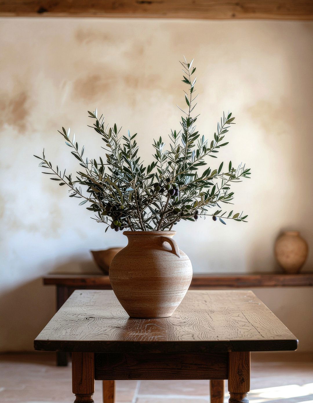 Olive Tree Branches - 30 dining room faux flower ideas