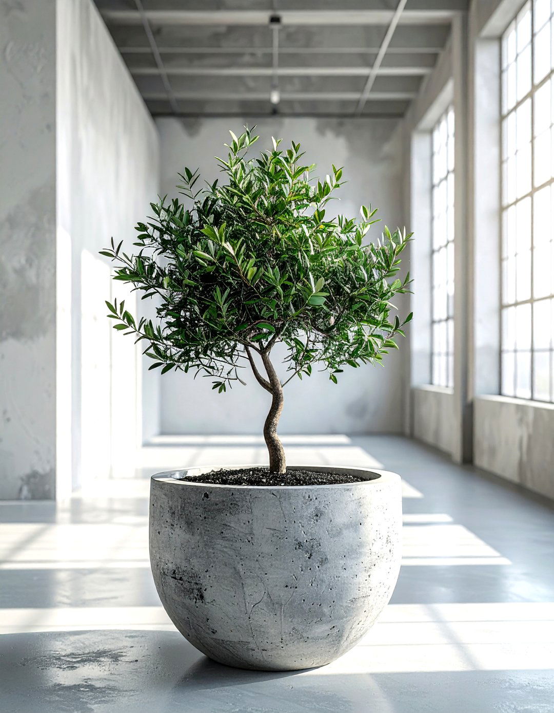 Olive Tree In Concrete Planter - 30 olive tree decor ideas