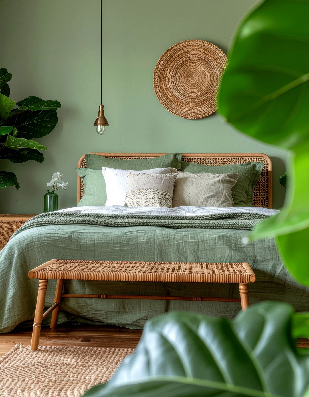 Olive green bedroom - 30 bedroom color ideas