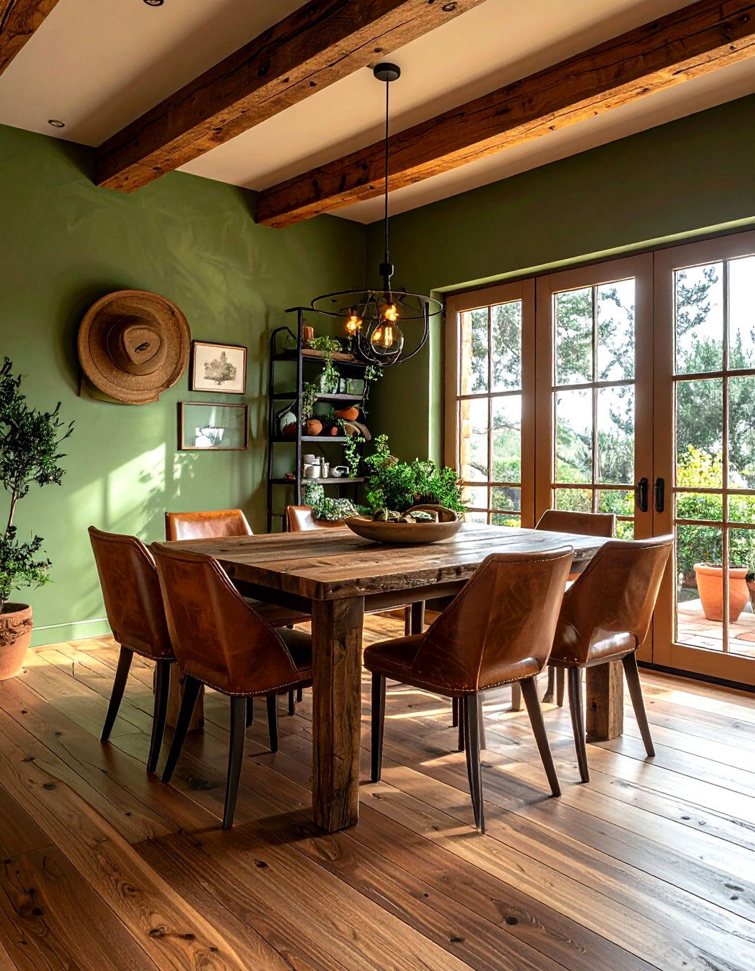 Olive green dining room - 30 green dining room decor ideas