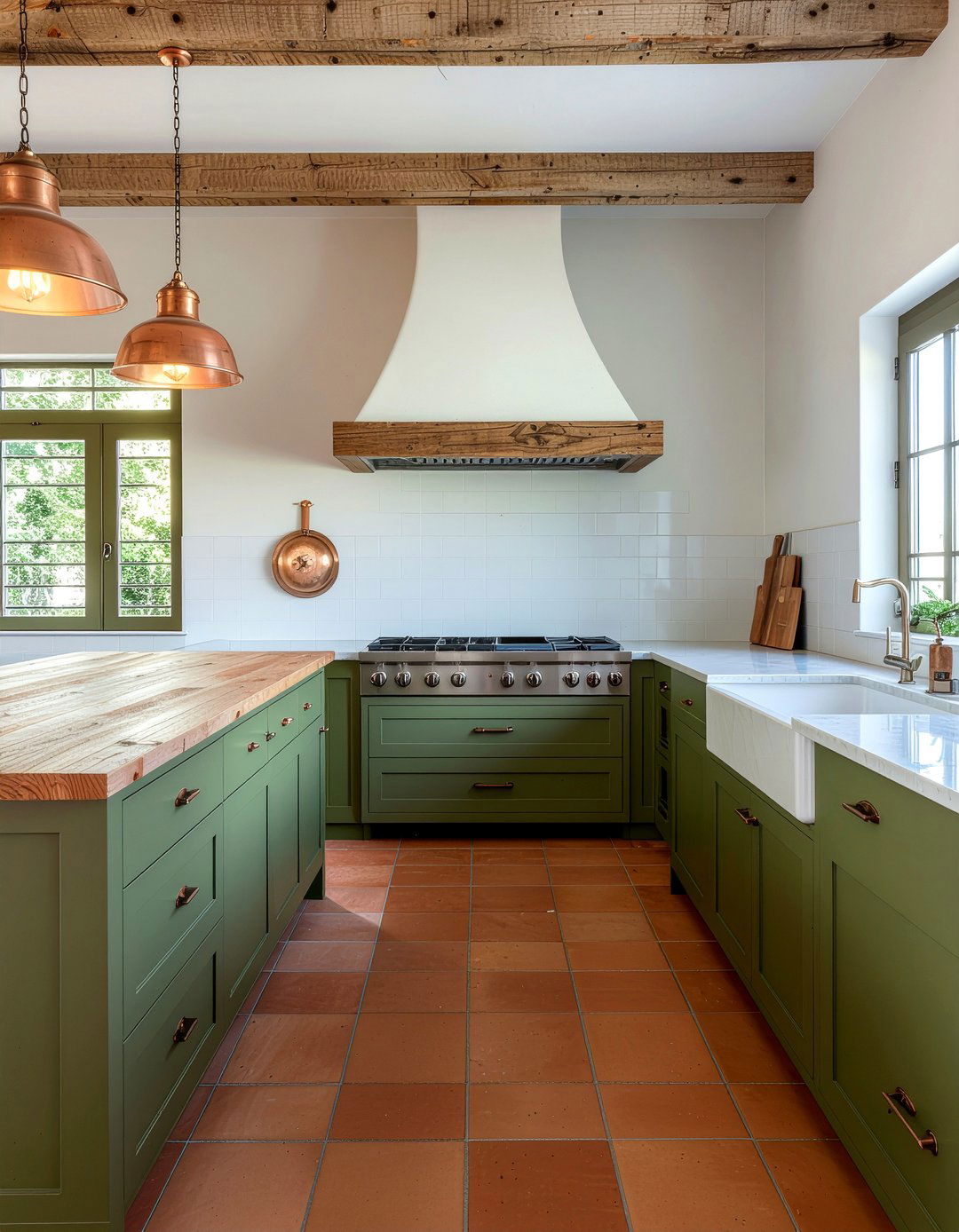 Olive green kitchen cabinets - 30 green kitchen cabinet ideas