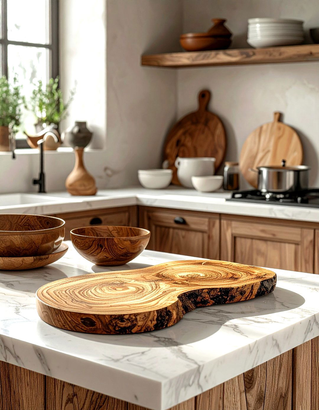 Olive wood kitchen accessory - 30 Mediterranean kitchen ideas