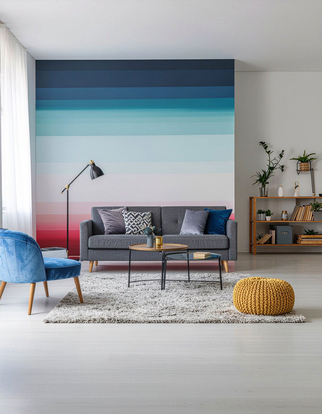 Ombre Removable Wallpaper - 30 living room removable wallpapers