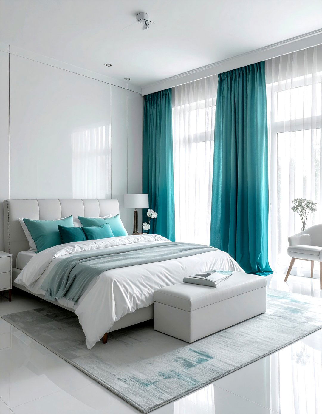 Ombre Sheer Curtains - 30 curtain ideas