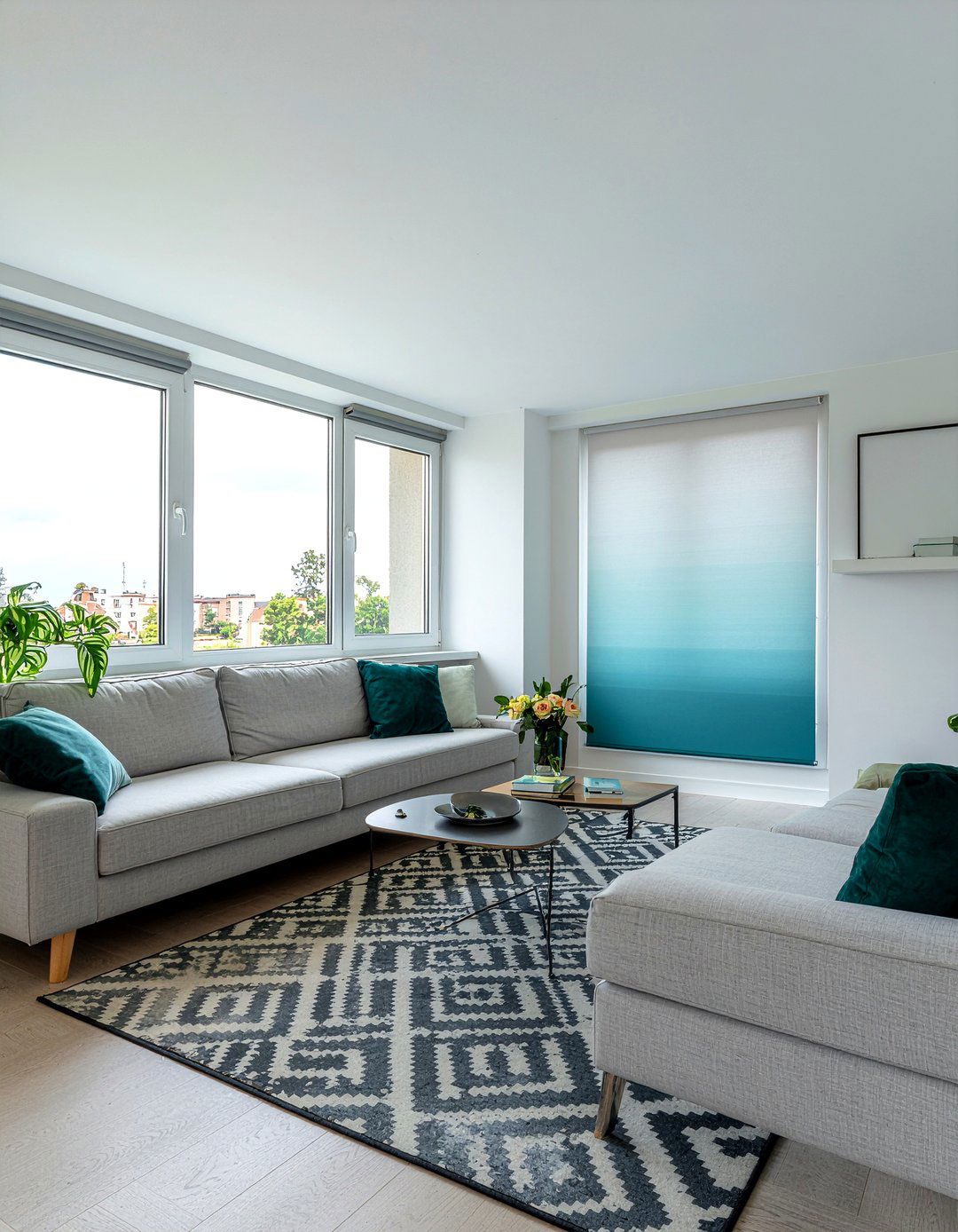 Ombre roller blinds - 30 living room roller blinds