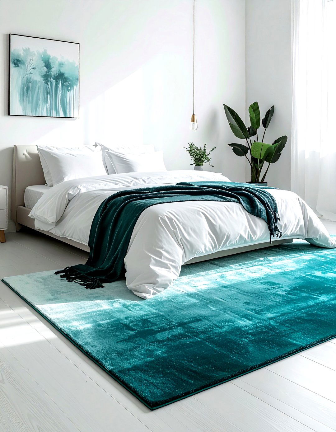 Ombre transition rug - 30 colorful rug ideas