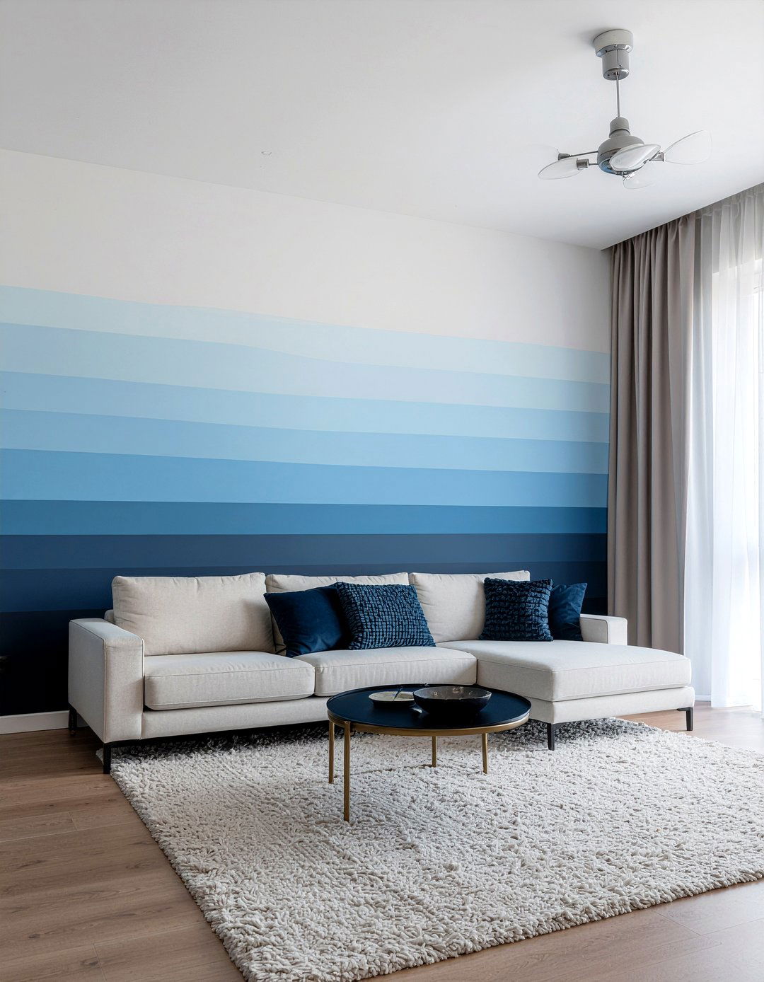 Ombre wallpaper - 30 living room modern wallpapers