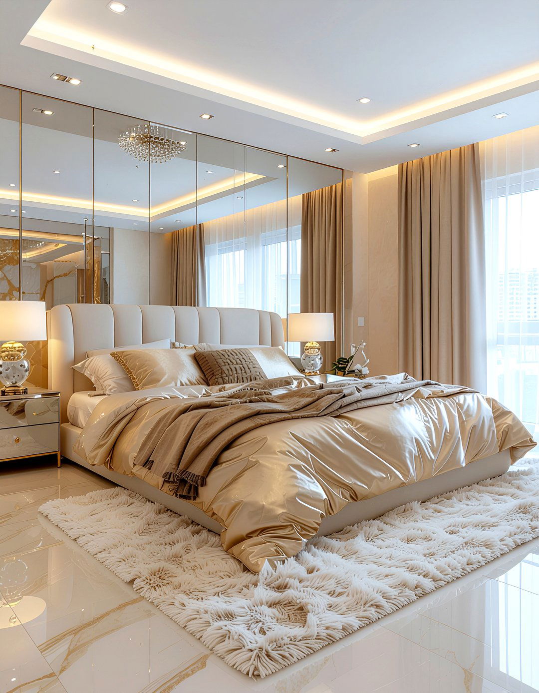 Onyx Effect Tile - 30 bedroom tile ideas