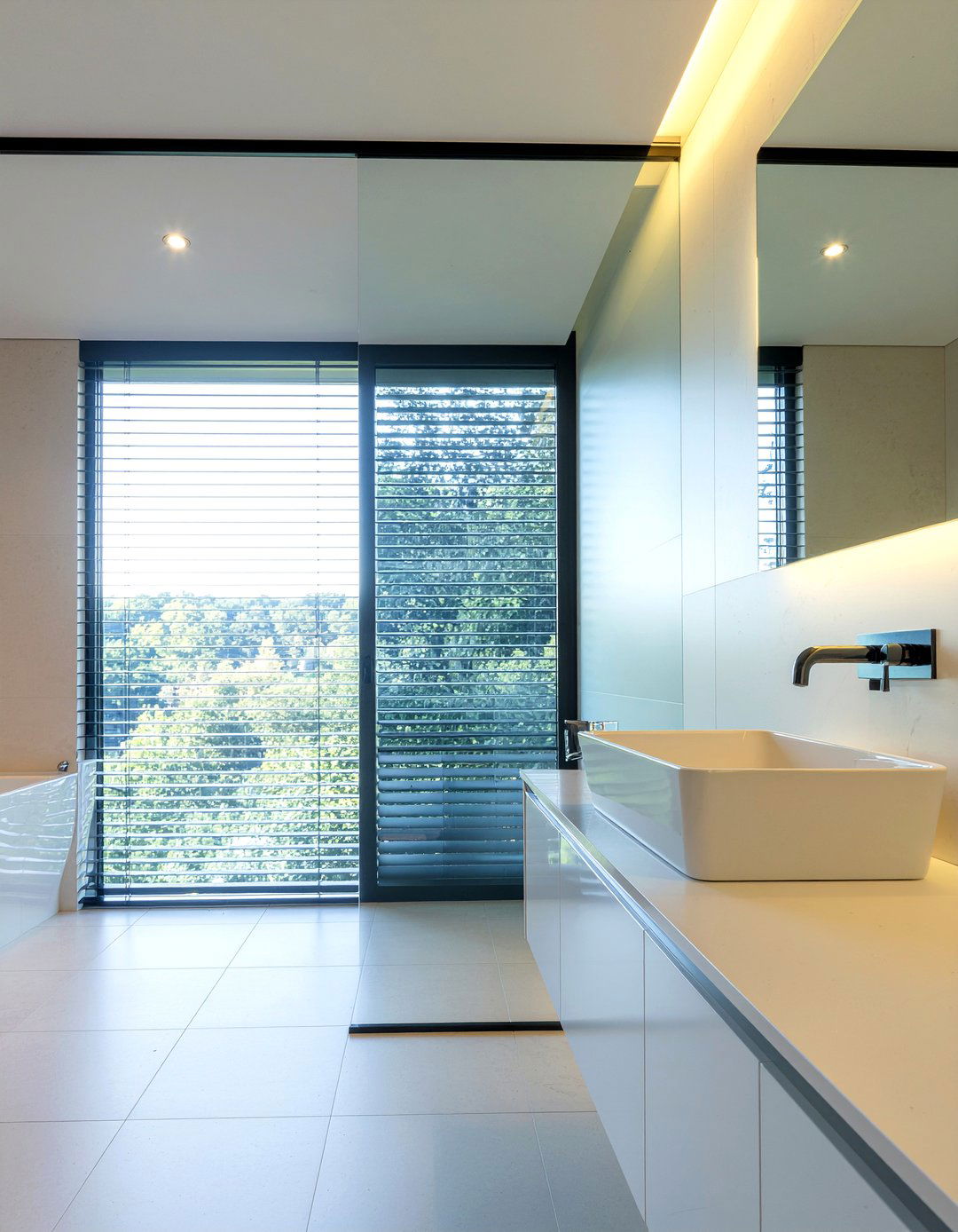 Opaque Glass Panel - 30 bathroom natural light ideas