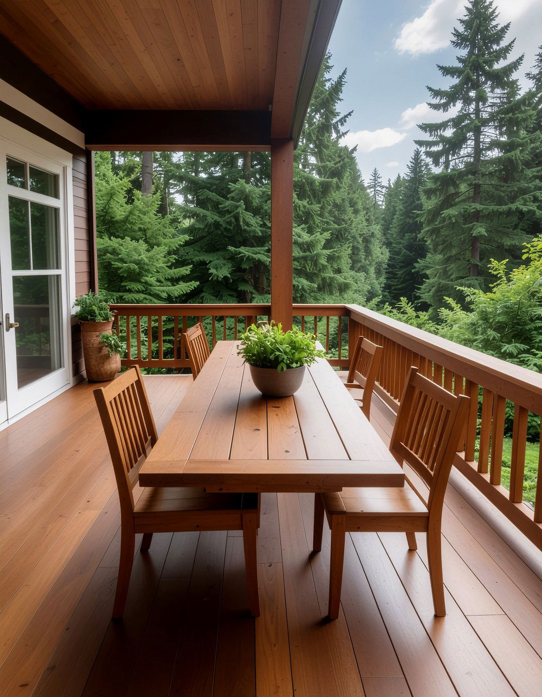 Open Air Porch Table - 30 porch dining ideas