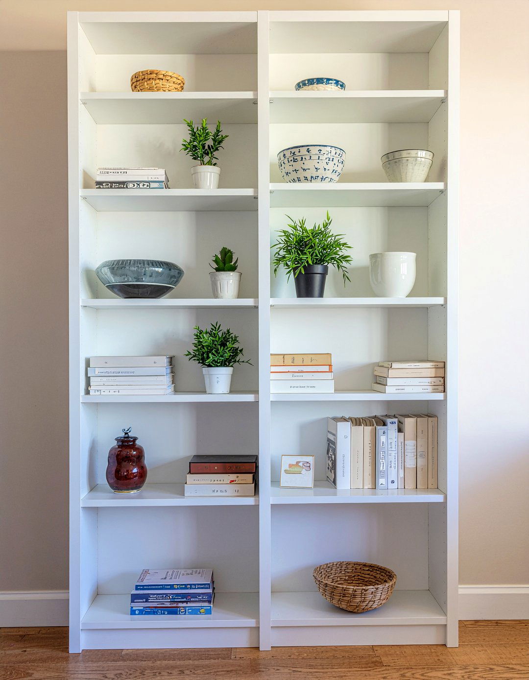 Open Bookshelf - 30 living room cottage furniture ideas