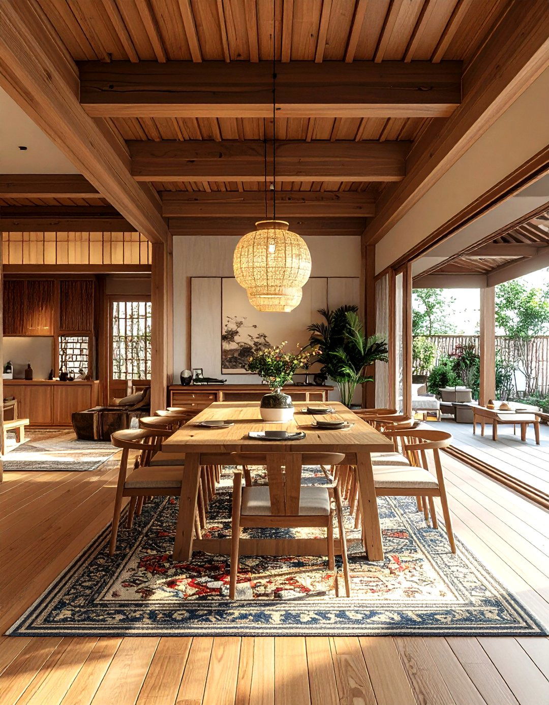 Open Concept Asian Dining - 30 Asian dining room ideas