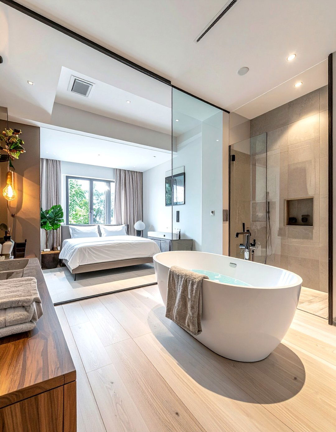 Open Concept Bathroom - 30 Property Brothers bathroom ideas