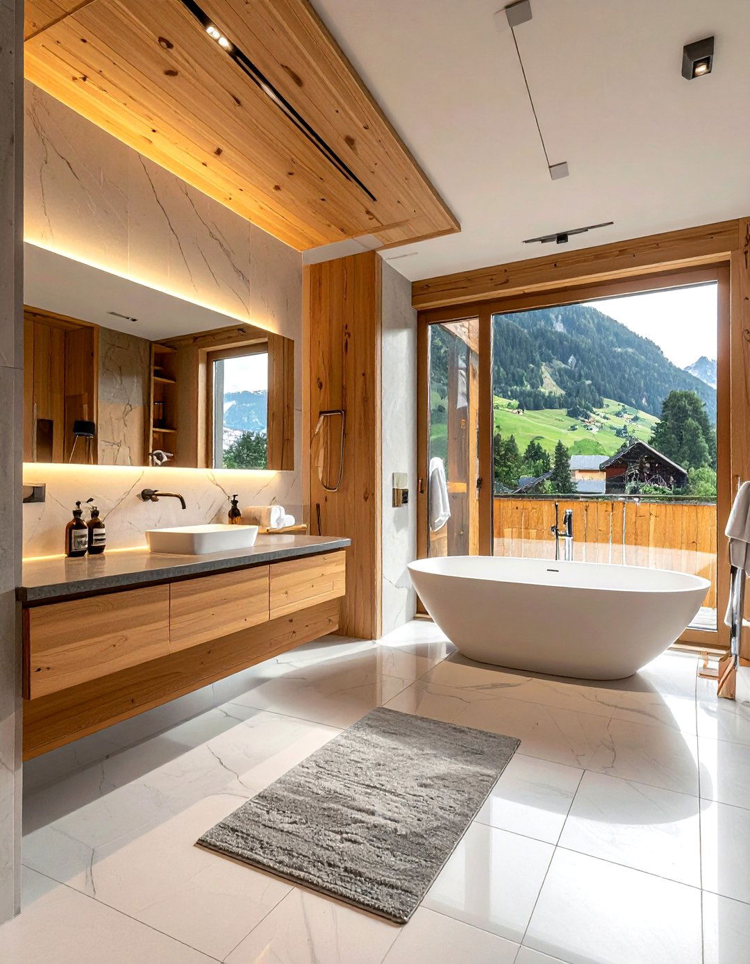 Open Concept Bathroom - 30 chalet bathroom ideas